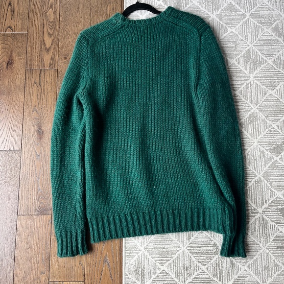 J. Crew Green Crewneck Sweater - Picture 2 of 6